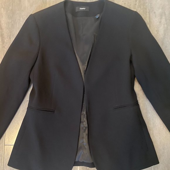 Theory Blazer (Similar to Lindrayia Blazer Style on website) Black Size 0 - Picture 2 of 5